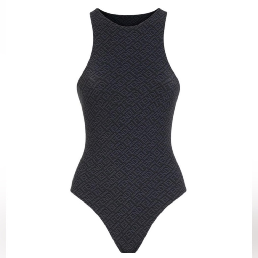 Fendi Skims Black Monogram Bodysuit